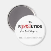 Revolution Button Magneet (Voorkant / Achterkant)