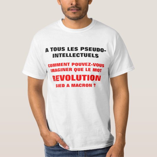 REVOLUTION et MACRON ? ? T-shirts (Devant)