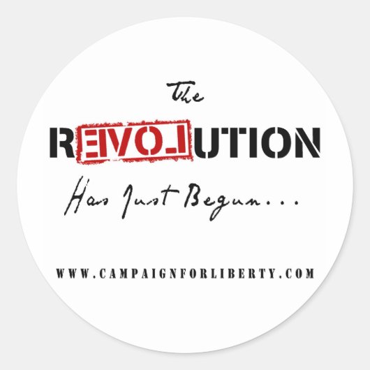 Revolution Sticker (Voorkant)