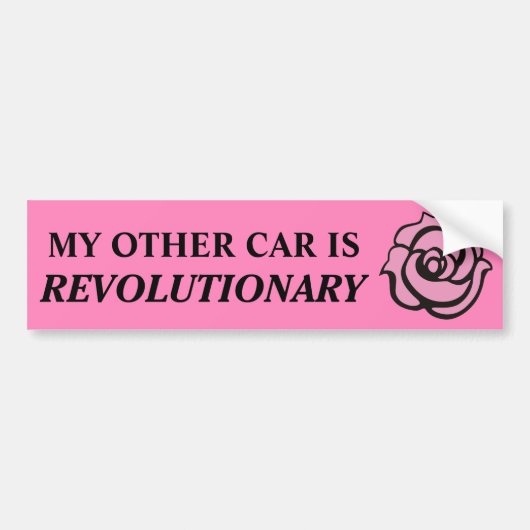 revolutionair bumpersticker (Voorkant)