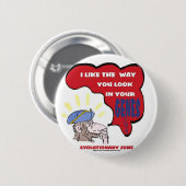 Revolutionair denkende aap ronde button 5,7 cm (Voorkant /achterkant)