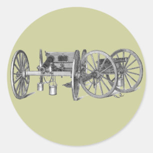 Revolutionair Kanon Ronde Sticker