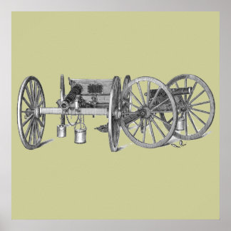 Revolutionair kanonprinten poster