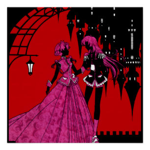 Revolutionair Meisje Utena Anthy & Utena Perfect Poster