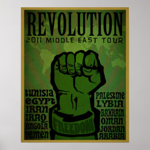 Revolutionaire afdrukken van 2011 poster