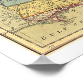 Revolutionaire Amerikaanse kaart 1771 Poster (Hoek)