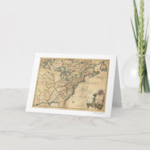 Revolutionaire Amerikaanse kaart - 1777