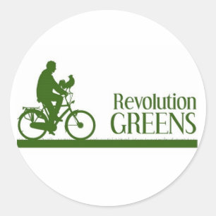 Revolutionaire Groenen Ronde Sticker