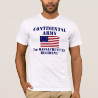 Revolutionaire Oorlog Massachusetts Regiment T-shi