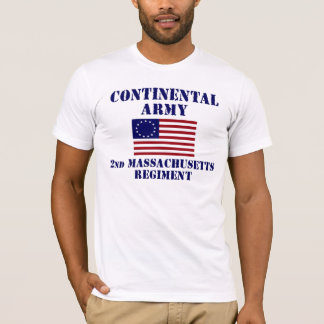 Revolutionaire Oorlog Massachusetts Regiment T-shi T-shirt