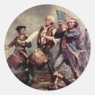 Revolutionaire Oorlog Ronde Sticker