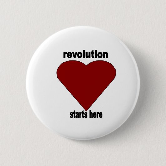 Revolutionaire Passie Ronde Button 5,7 Cm (Voorkant)