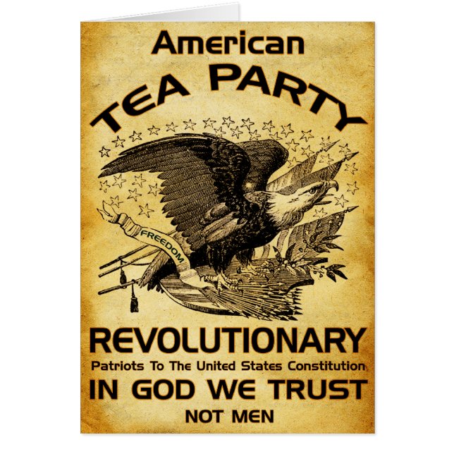 Revolutionaire Tea Party-kaart (Voorkant)