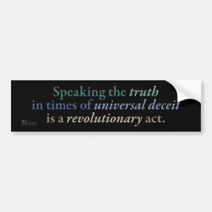 Revolutionaire Waarheid Bumpersticker