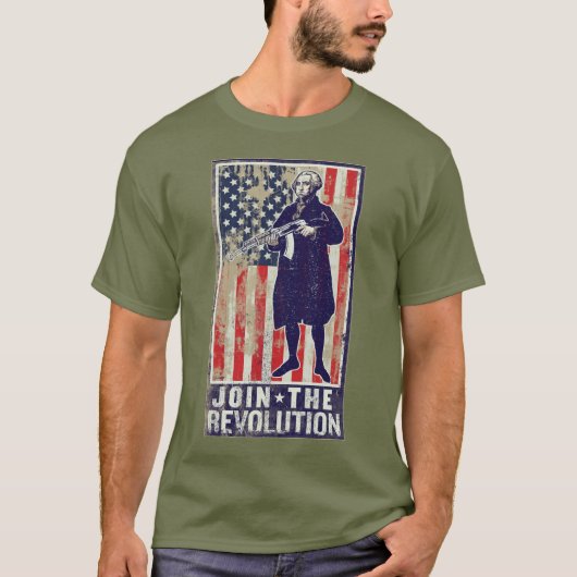 Revolutionaire Washington T-shirt (Voorkant)