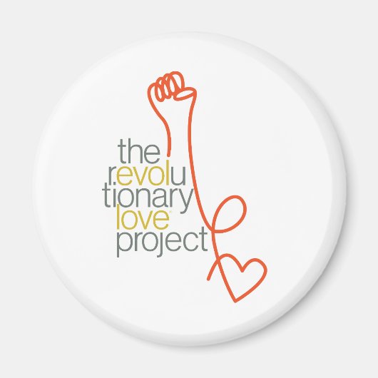 Revolutionary Love Logo Magnet Magneet (Voorkant)