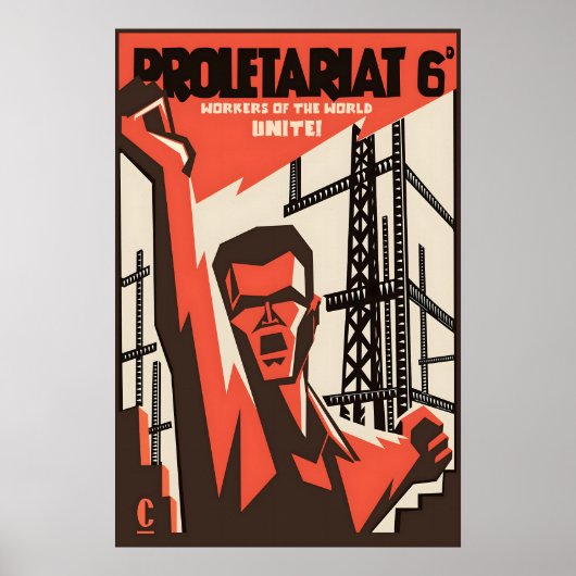 Revolutionary Vision Iconic Communist Propaganda Poster (Voorkant)