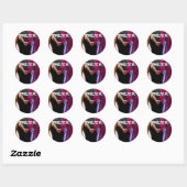 "Revolver" 20 petits autocollants (Feuille)
