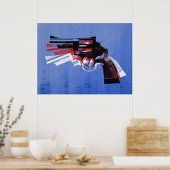 Revolver op wit poster (Keuken)
