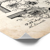 Revolver Patent - Oude look Poster (Hoek)