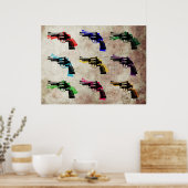 Revolver Pop Art Poster (Keuken)