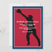 Revue Couverture Baseball Bar Mitzvah Invitation (Dos)
