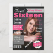 Revue Couverture photo Sweet sixteen Invitation (Devant)