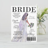 Revue de mariée Invitations de douche nuptiale mod (Debout devant)
