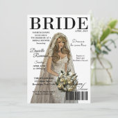 Revue de mariée Invitations de douche nuptiale mod (Debout devant)