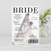 Revue de mariée Invitations de douche nuptiale mod (Debout devant)