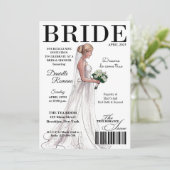 Revue de mariée Invitations de douche nuptiale mod (Debout devant)