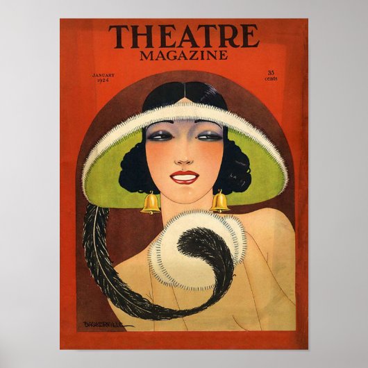 Revue de théâtre 1924 Déco Vintage (Devant)