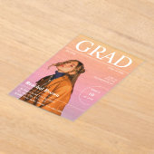 Revue éditoriale Couverture Graduation Invitation (Poser)