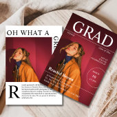 Revue éditoriale Couverture Graduation Invitation