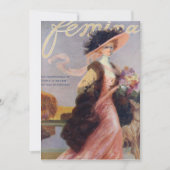 Revue Féminine 1909 Invitation blanche (Devant)