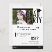 Revue tendance Couverture inspirée Grad Invitation (Dos)