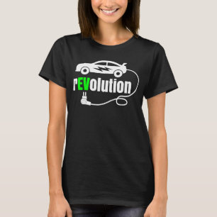 REVvolution Elektrische Mobility E Auto Milieuvrie T-shirt