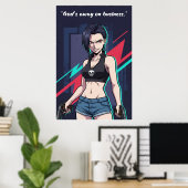 Revy – Black Lagoon Motivation Poster | Anime (Thuiskantoor)