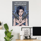 Revy – Black Lagoon Quote Poster (Thuiskantoor)