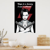 Revy – Hope Is a Luxury Quote Poster | Anime Wall (Keuken)