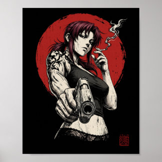 Revy Japanse Stijl Poster