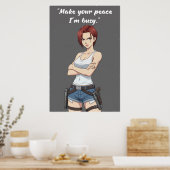 Revy – Poster de citation Make Your Peace | Mur d' (Cuisine)