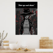 Revy – Shut Up and Shoot Quote Poster | Anime Wall (Cuisine)