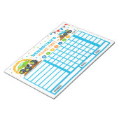 Reward Chart Monster Truck Personalized Chores Notitieblok (Schuin)