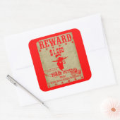 Reward Poker Pete Vierkante Sticker (Envelop)