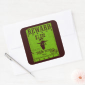 Reward Poker Pete Vierkante Sticker (Envelop)