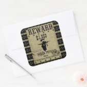 Reward Poker Pete Vierkante Sticker (Envelop)