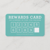 REWARD PUNCH CARD fidélité moderne simple 10e ment (Devant)