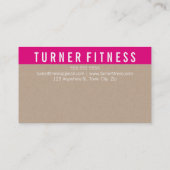 REWARDS LOYALITEIT KAART vet trendy kraft roze (Achterkant)