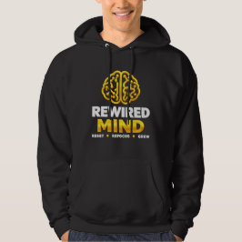 Rewired Mind Logo | Zwarte Mentaliteit & Vertrouwe Hoodie